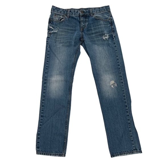 Aeropostale Slim Straight Button Fly Distressed Jeans Size 30 x 32 Men’s - Picture 1 of 6